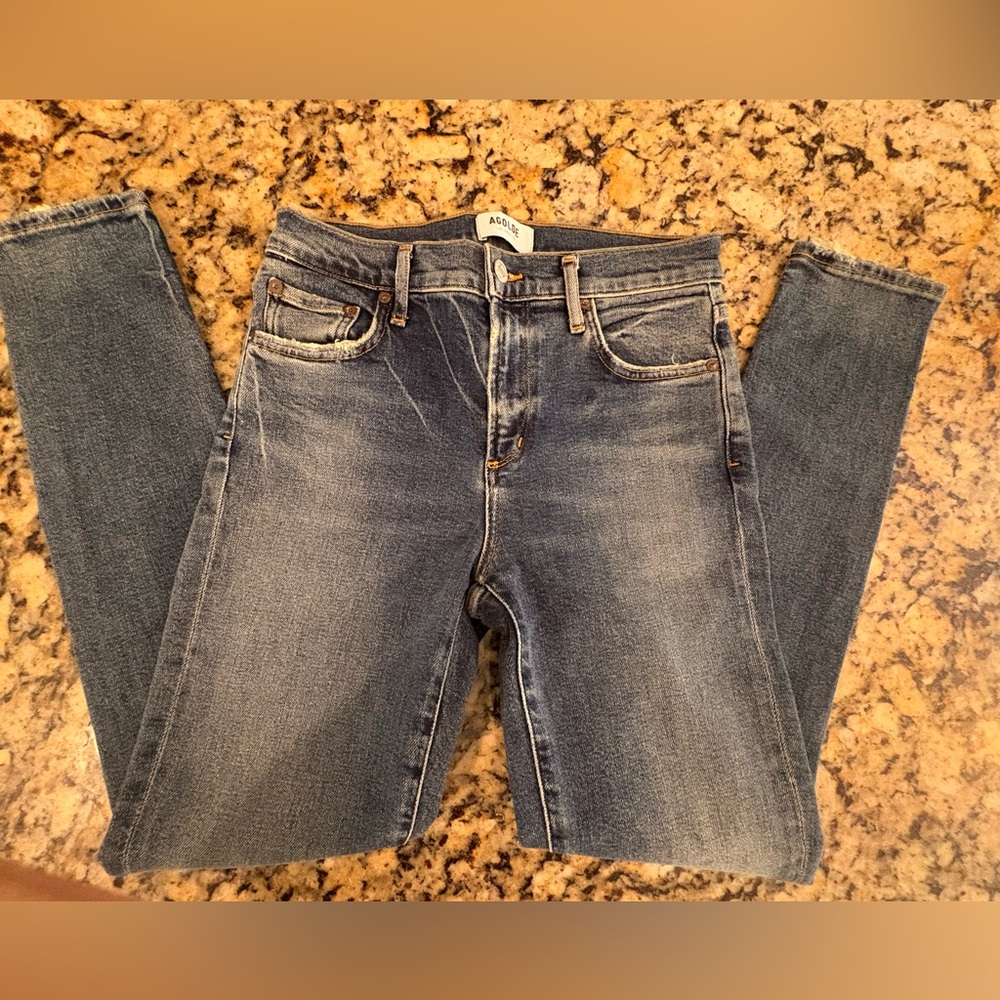Agolde Skinny Jeans in Classic Blue